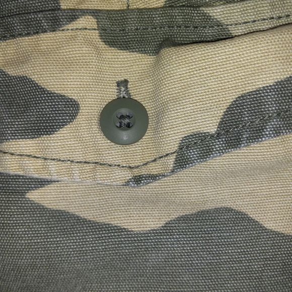 Aerie Cargo Joggers Medium Pull On Elastic Waist Ankle Green Camo Camouflage - Picture 8 of 15